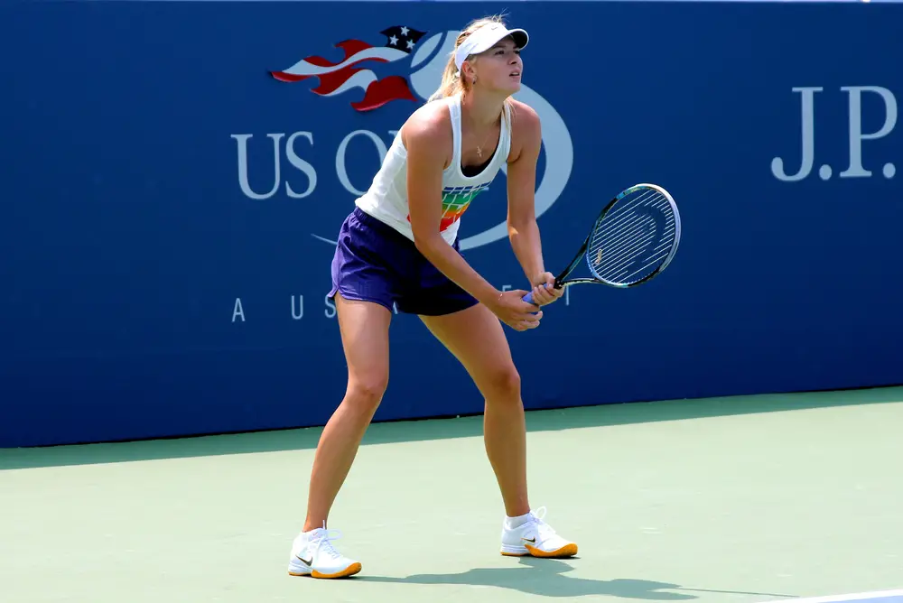 Maria Sharapova during the match
