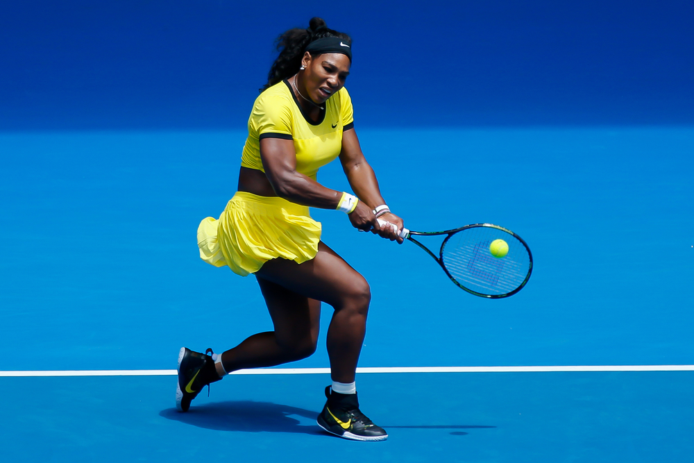 Serena Williams during the match