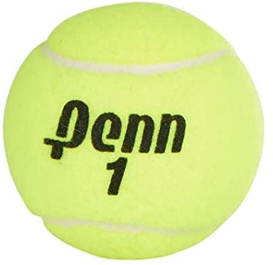 penn tennis ball with number 1